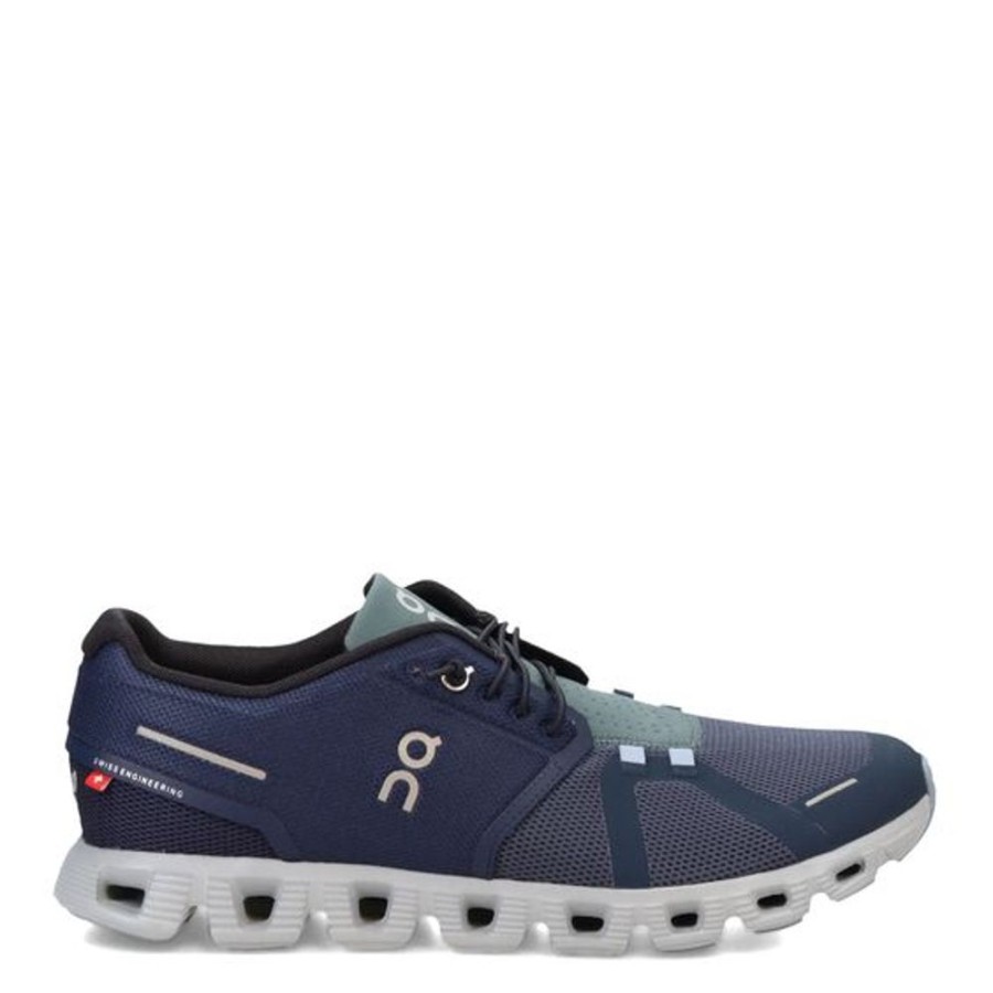 Men ON-RUNNING Athletic Footwear | On-Running- Men'S Cloud 5 Athletic Shoe Midnight-Navy