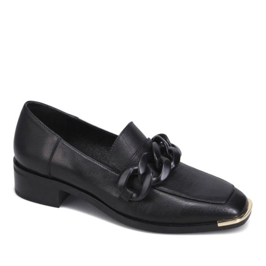 Women DJANGO & JULIET Casual Footwear | Django & Juliette- Women'S Fingal Dress Shoe Blk-Gold