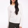 Women PISTACHE Tops | Pistache- Viscose Crew Neck Top