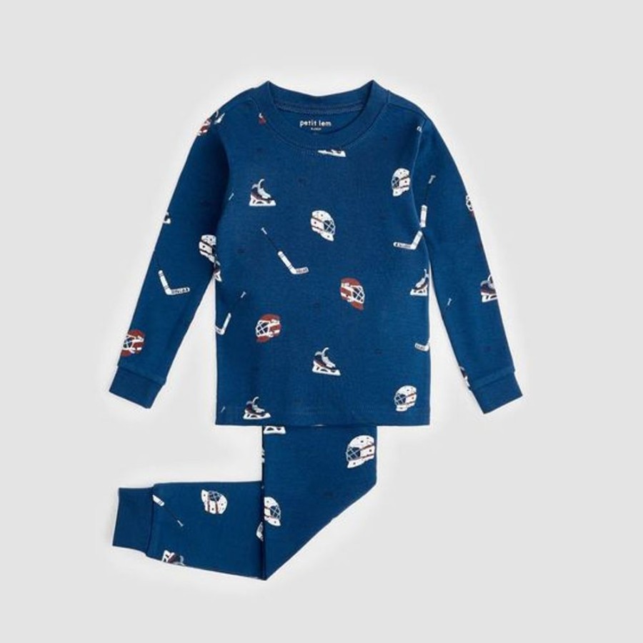 Kid PETIT LEM Sleepwear | Petit Lem- Big Kids Outdoorsy Print Pj Set