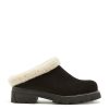 Women LA CANADIENNE Slippers | La Canadienne- Women'S Always Shoe Black Suede