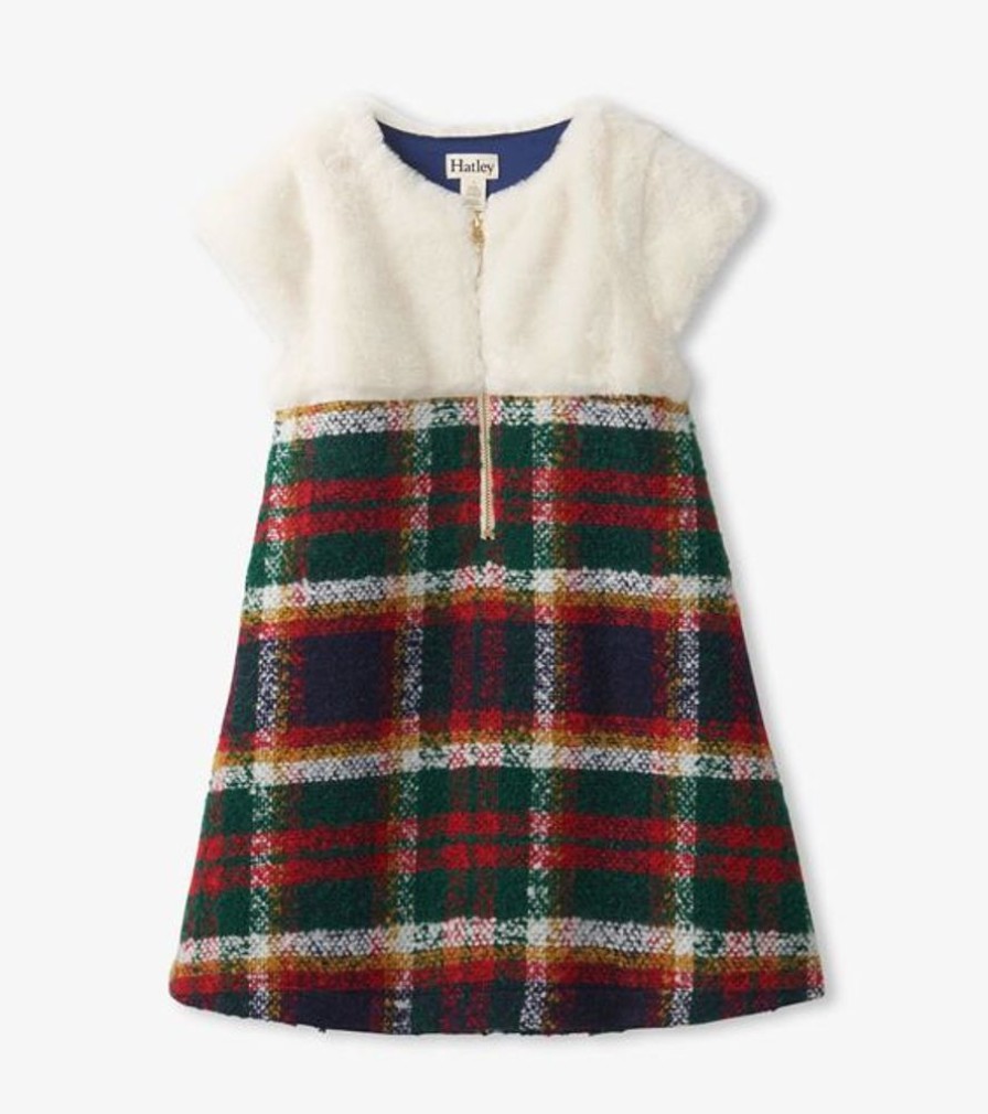 Kid HATLEY Dresses & Rompers | Hatley- Kids Holiday Dress Plaid