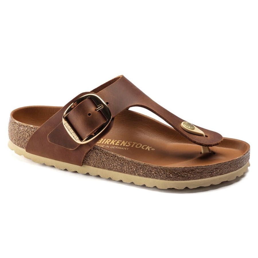 Women BIRKENSTOCK Casual Footwear | Birkenstock- Women'S Gizeh Big Buckle Sandal Cognac