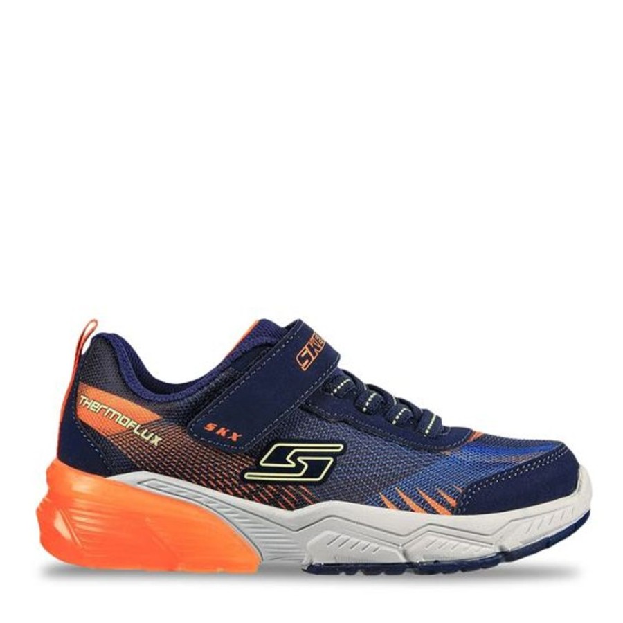 Kid SKECHERS Sneakers | Skechers- Kids Thermoflux 2.0 Sneaker Navy-Orange