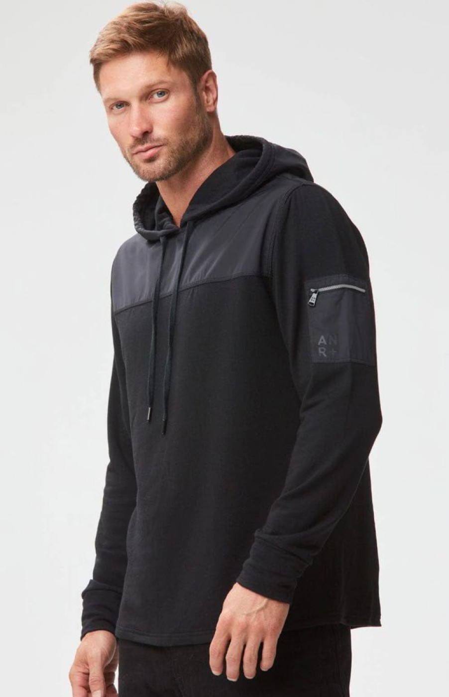 Men ALPNROCK Tops | Alp N Rock- Mens Rowan Ii Hoodie Black