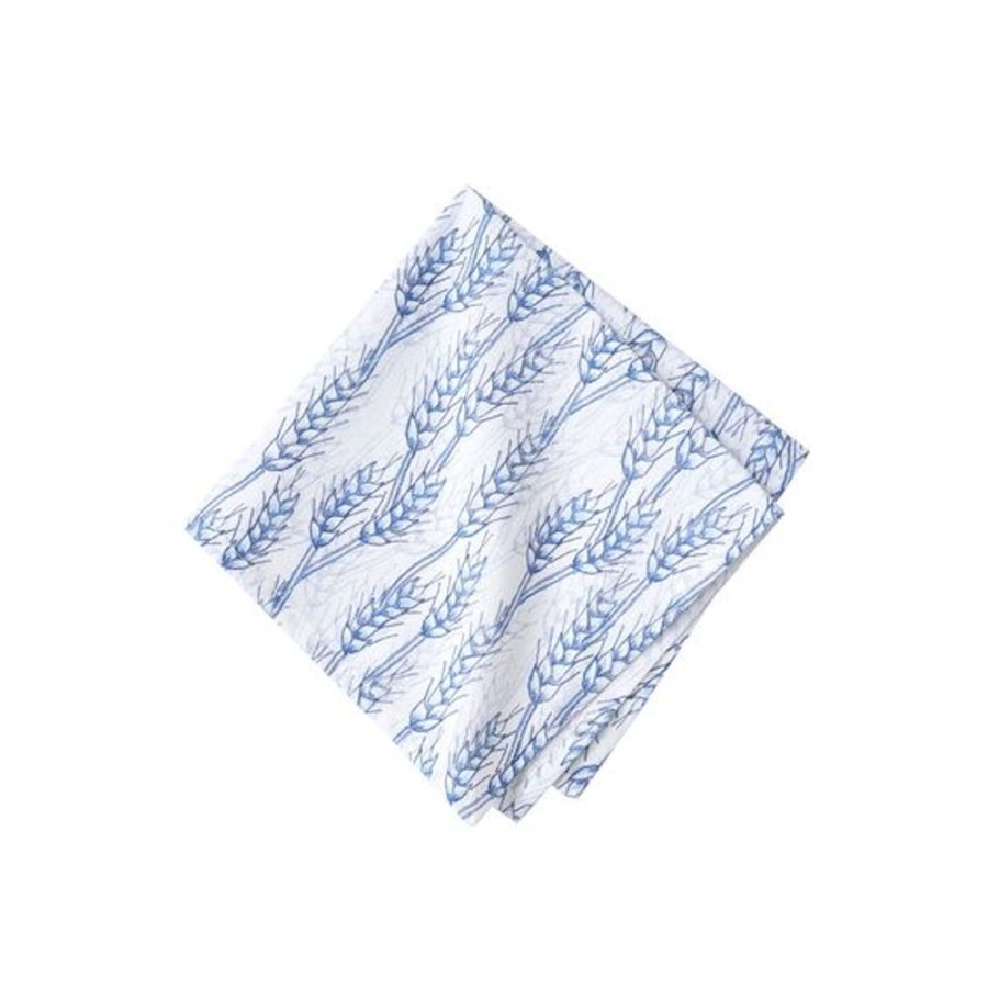 Cottage Kitchen C&F ENTERPRISES Decor | Carol & Frank- Blue Harvest Wheat Napkin