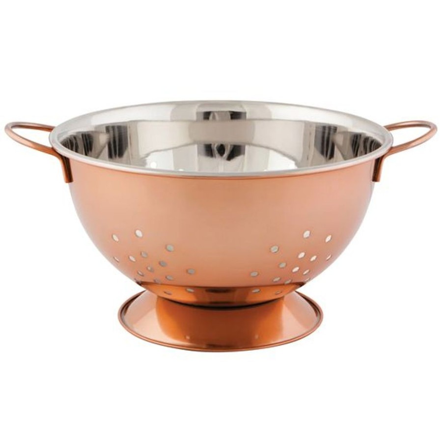 Cottage Kitchen DANICA Kitchenware | Danica- Rose Gold Large Colander