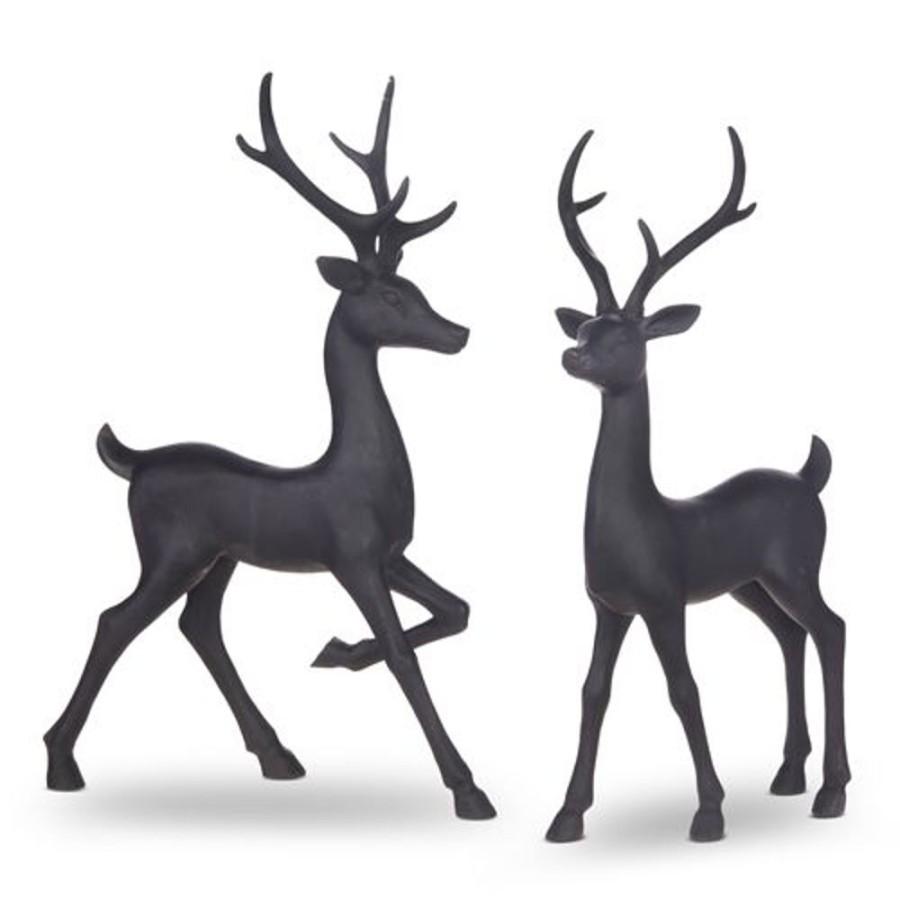 Cottage Kitchen RAZ IMPORTS Decor | Raz Import- Standing Matte Black Deer