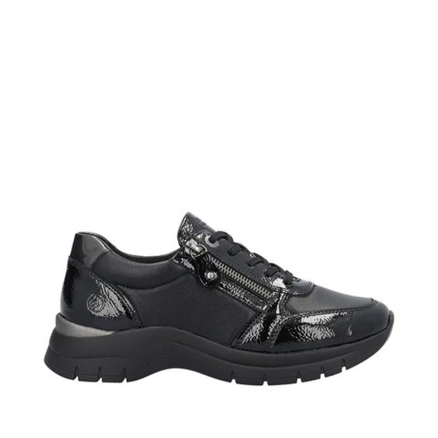 Women REMONTE Casual Footwear | Remonte- Ladies D0G09-01 Sneaker Black