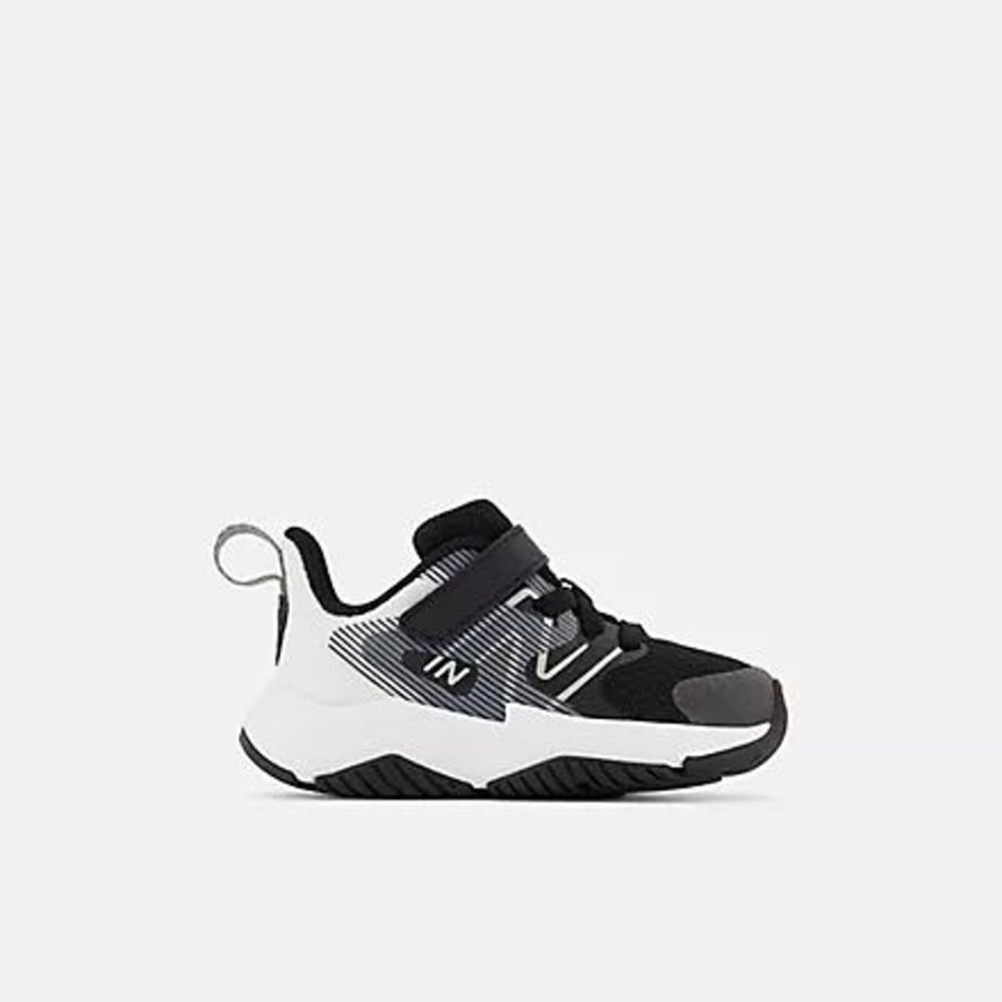 Kid NEW BALANCE Sneakers | New Balance- Little Kids Rave Run V2 Bungee Athletic Shoe Blk-White