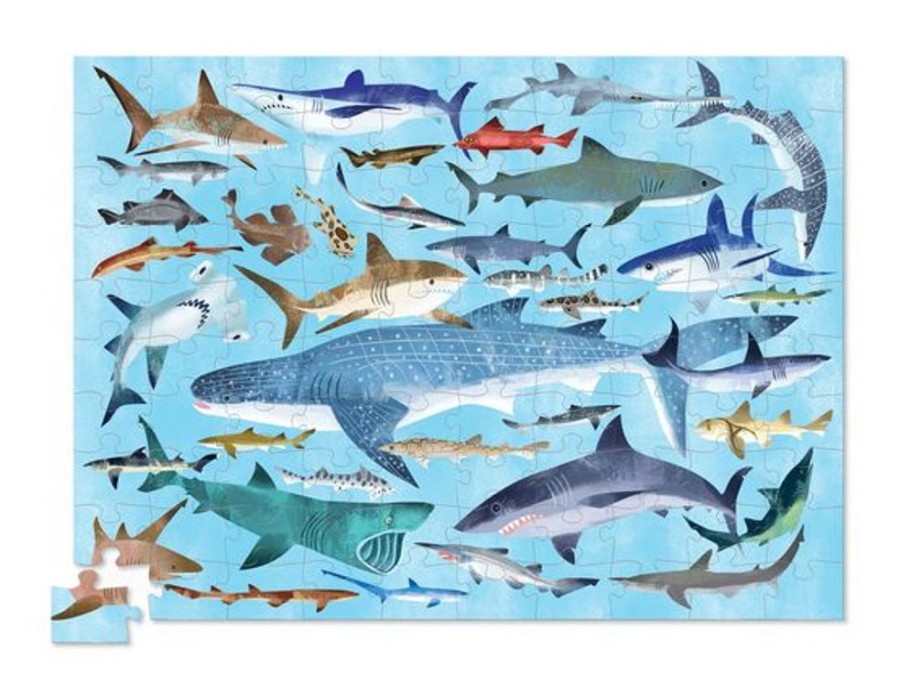 Kid CROCODILE CREEK Toys | Crocodile Creek- 100 Piece Shark World Puzzle