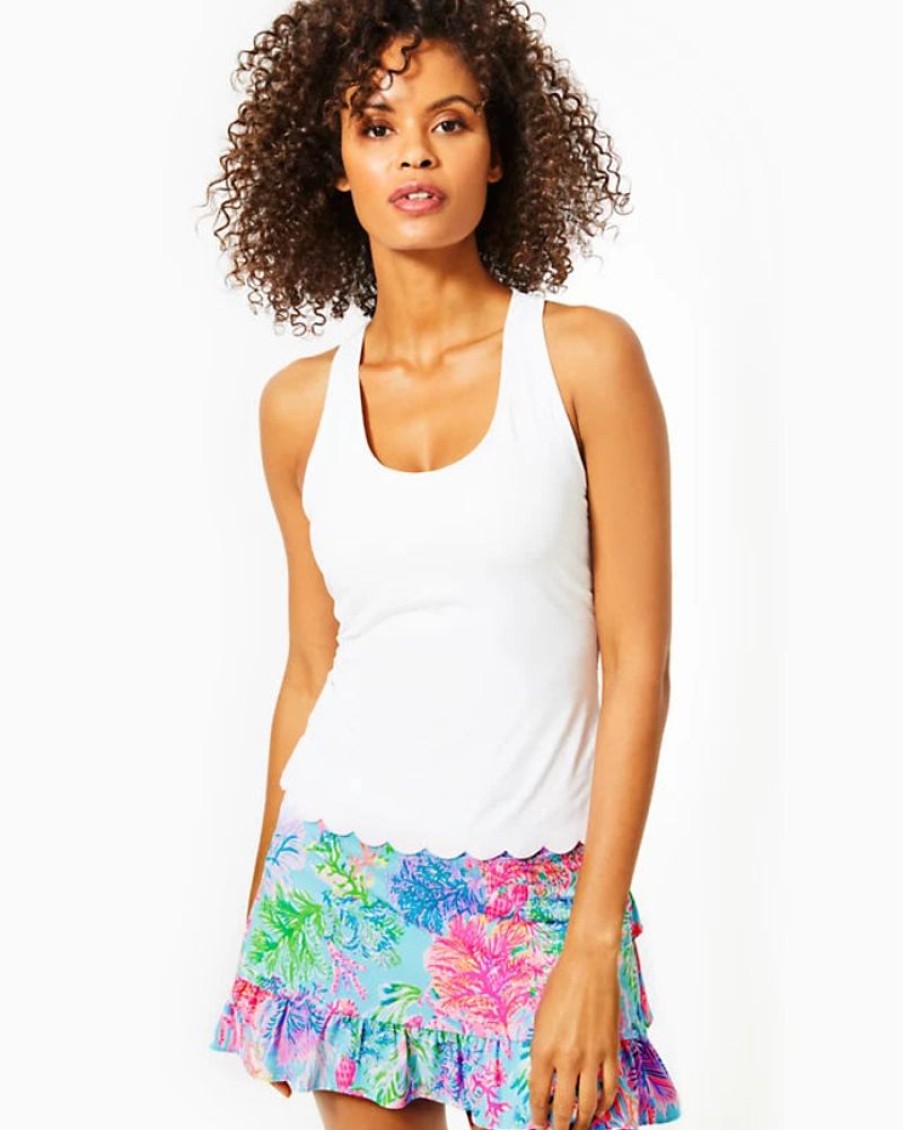 Women LILLY PULITZER Activewear | Lilly Pulitzer- Upf 50+ Luxletic Cascadia Skort Celestial